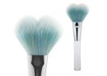 Dispensing Mineral Powder Pump Contour Blush Brush Silver Aluminum Ferrule