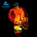 380ml 500ml 700ml 1000ml Skull Shape Glass Liquor Bottle with Cork and