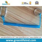 Fashion Transparent Clear/Blue/Pink Protection Coil Leash W/Clips