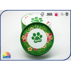 4C Printed Round Paper Packaging Tube Matte Lamination Recycled Customized