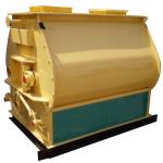 SSHJ250 Double Shaft Batch Animal Feed Mixer 18.5KW Cow Feed Mixer