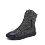 S210 Simple fashion all-match boots Mori leather mid-tube women's boots