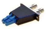 Hybrid LC - SC and LC to ST Fiber Optic Adapter For Telecom Networks , Male to