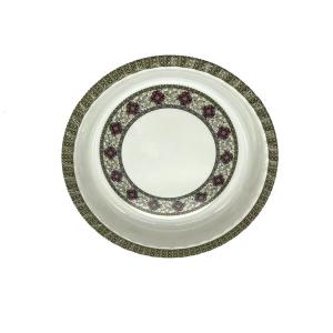 China Eco Friendly Unbreakable Melamine Dinner Plates Durable Melamine Soup Plate factory
