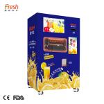 freshness blue orange squeezer vending machine touch screen advertising