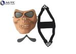Black Cool Military Tactical Masks , Custom Tactical Skull Face Mask Skeleton