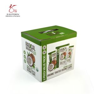 Custom Beverage Packaging Boxes | 8 pc Drink Packaging box With Handle | white