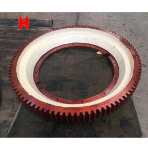 China CNC Hobbing Forged 2000mm Teeth Grinding Big Ring Spur Gear Ring factory