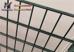 White Metal Wire Mesh Fence 100mm 50mm 868 Twin Wire Mesh Fencing