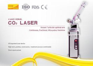 China Medical Laser Vaginal Rejuvenation Machine 40W - 75W Power 35x35x107cm Size factory
