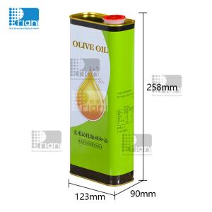 China Customized Printing Cooking 3L Olive Oil Tin Cans Perfect for Food Packaging Solutions olive oil box factory