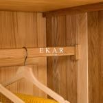 New Modern Simple Wooden Clothes Double Doors Wardrobe Design Furniture Bedroom