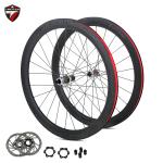 Light Weight 700 X 25C Carbon Fiber Wheelset With Ceramic Hub
