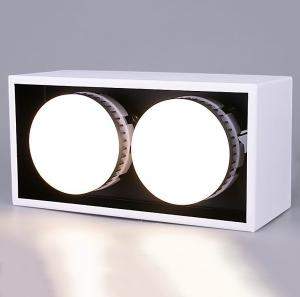 China Interior IP40 modern 2x5W 2x7W 2x9W COB LED downlight for office project factory