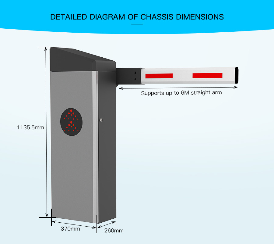 HCW Servo Motor Smart Traffic Barrier Gate Automatic Boom Barrier Car Parking Lot