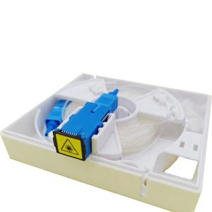 China KEXINT 1 Core ABS FTTH Fiber Optical Face Plate Fiber Optic Termination Box factory