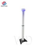 Adjustable Height 114cm Face Recognition Temperature Kiosk Aluminum Alloy