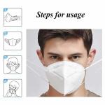 Fluid Resistant Hygiene Face Mask , 5 Ply KN95 Dust Mask For Food Industry