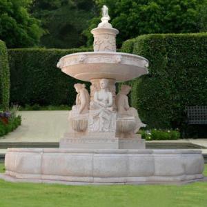 China Stone Fountain Carved Marble Water Fountain for Garden Outdoor (YKOF-15) factory