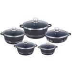 Multi Color Granite Aluminum Cookware Set Non Stick Coating
