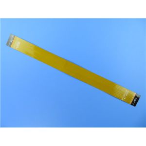 Dual Layer Flexible Printed Circuit Board on Polyimide With Yellow Mask and PI