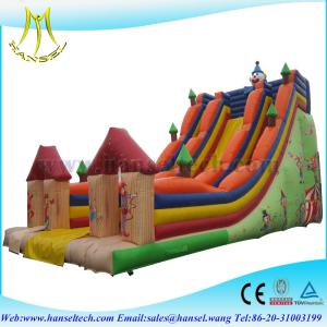 China Hansel Commercial Inflatable Slide ,Double Inflatable Slide ,slide for kids playground factory