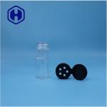 Transparent Plastic Spice Salt Black Pepper Powder Basil PET Jar Flip Top Cap