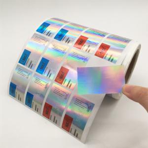 China Glass Vial 10ml Hologram Medication Label Stickers factory