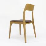Leisure Facilities Dining Chair Vintage Wooden with Customized Fabric Upholstery