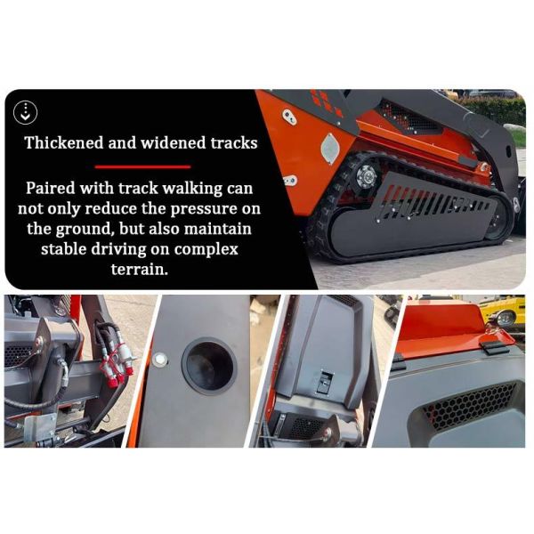 HT1000 Skid Steer Loader with KUBOTA D1105/PERKINS 403J-11 Engine