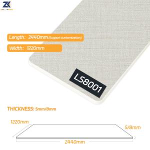 China 5mm 8mm Fabric Bamboo Charcoal Fibre Board Waterproof Moisture Proof OEM ODM factory