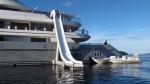 Outdoor Inflatable Water Floating Sports, Inflatable Yacht Slide For Boat/Yacht