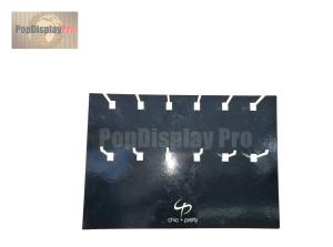 China Shelf Ready Custom Cardboard Counter Displays 12 Hooks For Personal Care Nail Art System factory