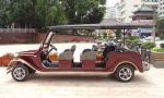 Chinese Red Electric Ancient Car 5KW AC Motor Classic Sightseeing Vehicle