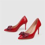 ZM023 96289-33 Korean Style Single Shoes Women New Women'S Shoes Bowknot Pointed
