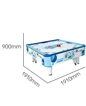 Square Cube Electronic Air Hockey Table Game Machine For 2 Players