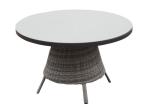Lightweight 4 Seater Aluminum Rattan Outdoor Patio Dining Sets