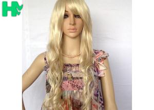 China Cosplay 26 Inch Long Synthetic Wigs Pink Blue Black Blonde Color factory
