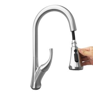 China ASME A112.18.1 Single Hole 3.000kg Pull Down Kitchen Faucet factory