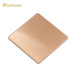 Sustainable Hairline Decorative Stainless Steel Sheet Sandblasted Silver Gold