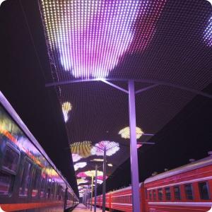 China Intelligent Outdoor Waterproof LED Grid Screen 3D Panoramic Lighting Arch for Photo Media factory