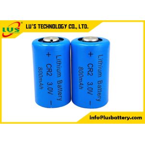 CR2 Lithium Manganese Dioxide Battery 3V 800mah Non Rechargeable Cell