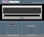 2024 SS304 Silver Ceiling large air volume Recessed Air Curtain Doors
