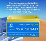 OEM ODM LiFePO4 lithium battery Lead Acid Replacement LiFePO4 Lithium Battery 12