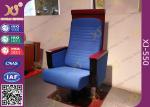 Wooden Carved Craft Auditorium Style Seating Theater Chairs With Cushion