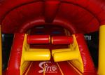 53ft Giant Outdoor Inflatable Red Lizard Obstacle Course For Kids Party Time Fun