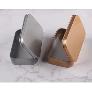 PMS Small Rectangular Tin Containers 0.32mm Empty Tin Box