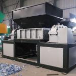 800-5000kg/h Double Shaft Shredder for Wood Tire Tobacco Plastic Cardboard Metal