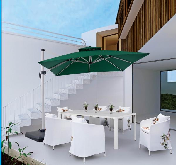 ODM OEM Big Size Square Patio Umbrella Large Solar Umbrella Outdoors Hotel