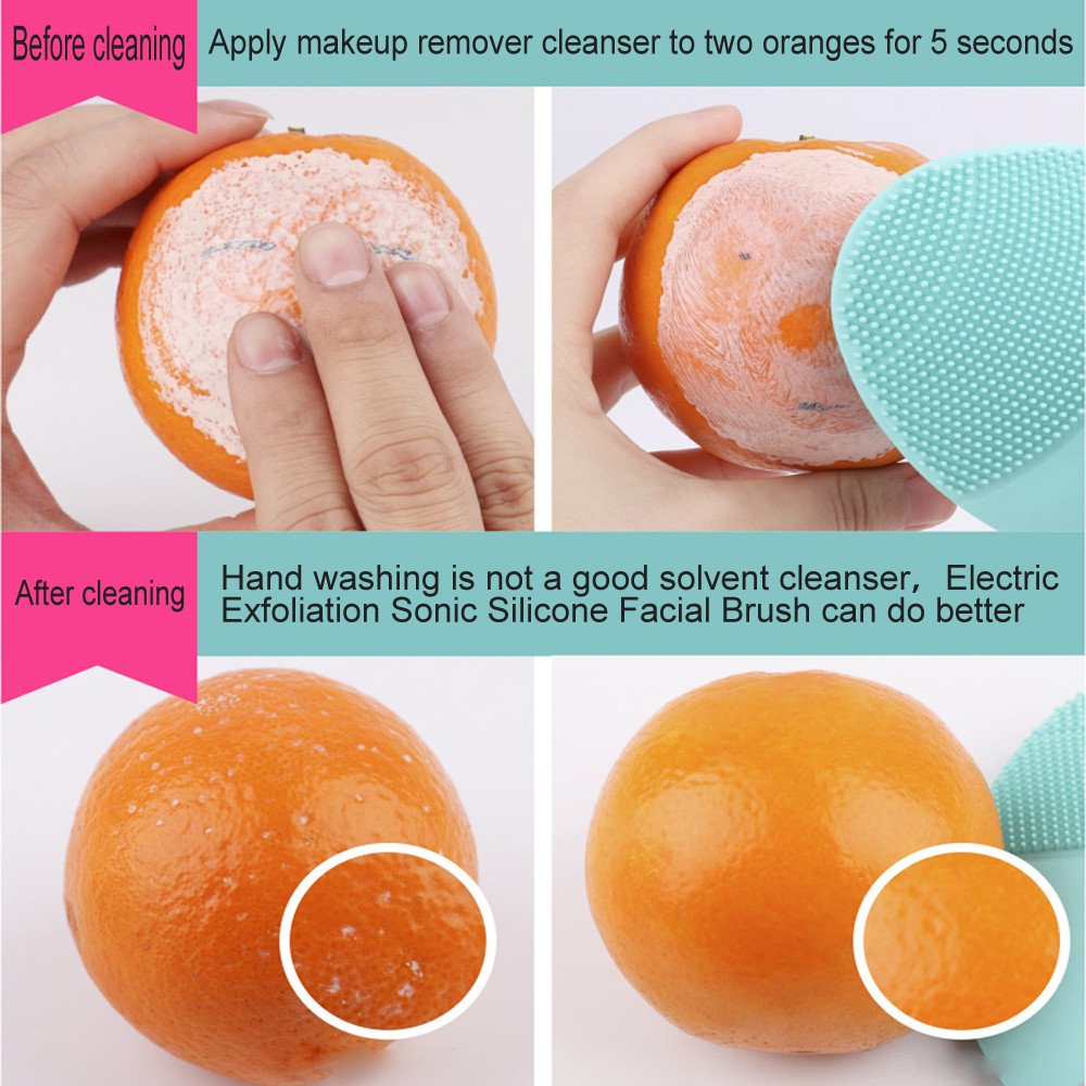 6000 RPM Silicone Electric Facial Cleansing Brush 150 - 480 Minutes Working Time